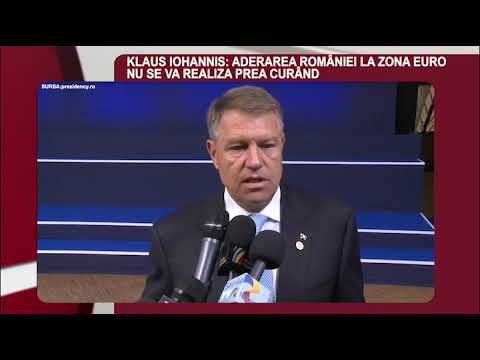 DECLARATIA ZILEI 18 Octombrie - Iohannis: Aderarea la zona euro nu se va face curând