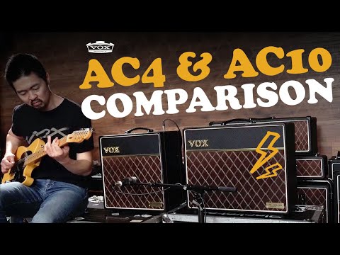 VOX AC4 vs AC10 핸드와이어드, 싱글엔디드와 푸시풀이 가르는 오버드라이브