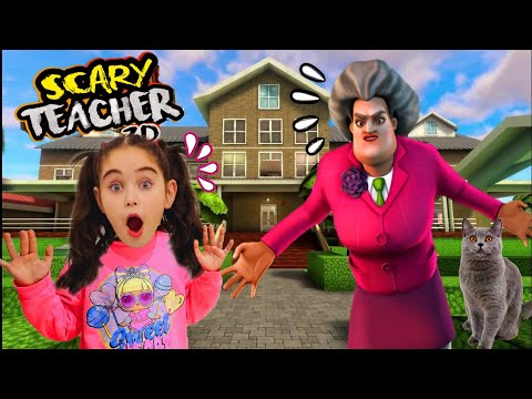 ELİF KAYIP !! SCARY TEACHER ELİFİ ESİR ALDI KURTARALIM !! بابا جاب لي بالون - جنى مقداد | طيور بيبي