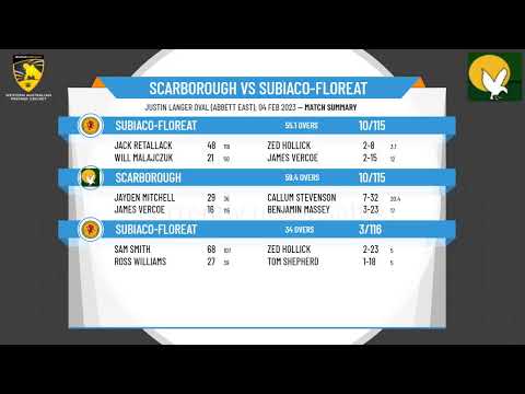 WACA - 2nd Grade - Round 13 - Scarborough v Subiaco-Floreat - Day 2