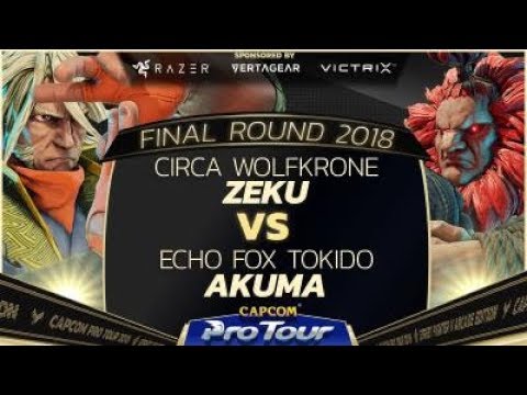 Circa Wolfkrone (Zeku) vs. Echo Fox Tokido (Akuma) - Pools - Final Round 2018 - SFV - CPT 2018