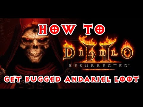 D2 Resurrected Farming Andariel (Andy) the Right Way - Always Get Quest Level Drops and Loot