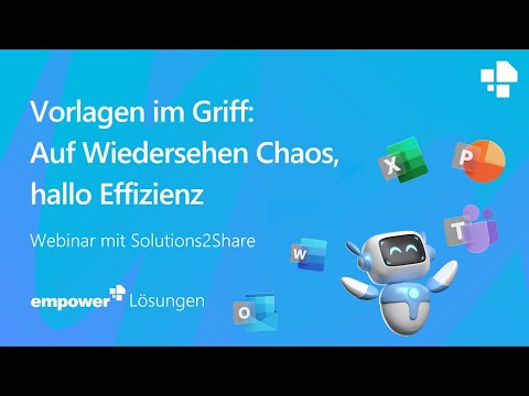 Webinar: Vorlagen im Griff - Auf Wiedersehen Chaos, hallo Effizienz