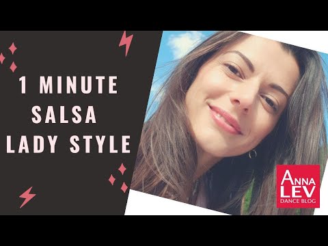 1 minute Salsa lady style with Anna LEV