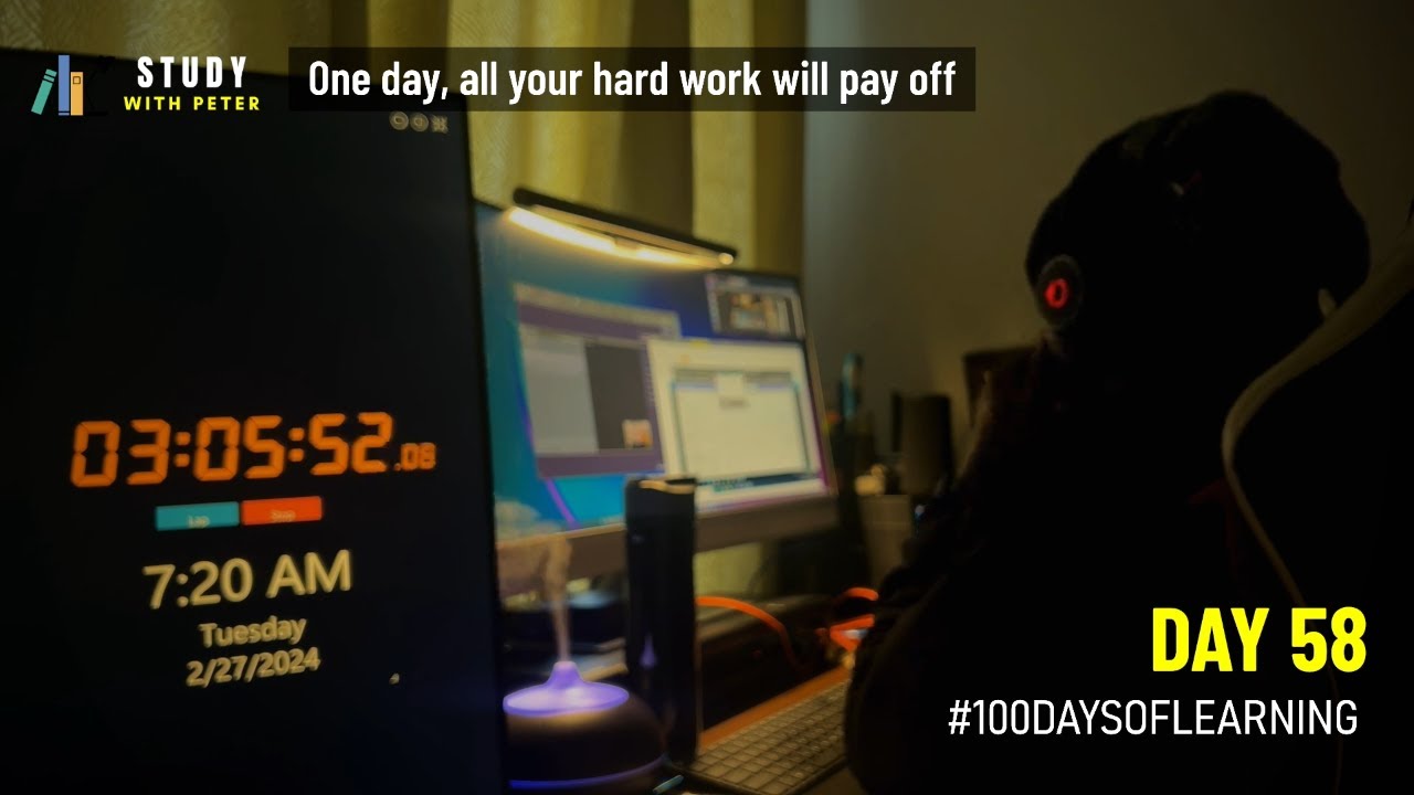 2HRS Study With Me  - #100daysoflearning - DAY  58  #studywithpeter