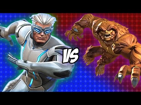 Quicksilver can OUT DAMAGE Sasquatch at full health!