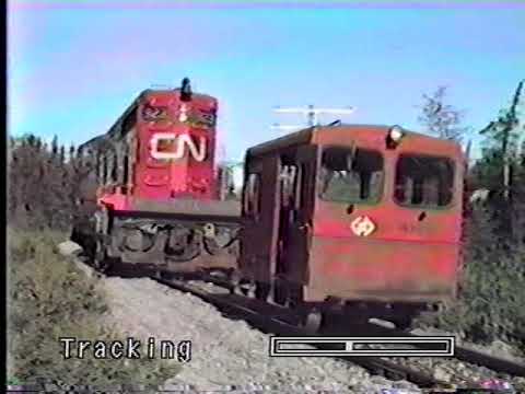 CN Rail Newfoundland track removal 1988 - 89.  Bonus rare snow plow trains on Gaff Topsails, 1980's