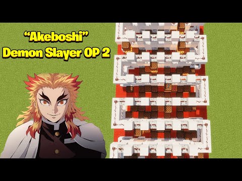 "Akeboshi" - LiSA Demon Slayer Season 2 Opening | Minecraft Note Blocks Song