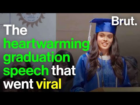 The heartwarming graduation speech that went viral