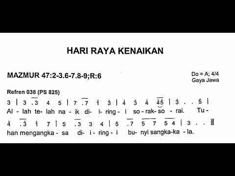 [Edisi Baru] Kamis, 29 Mei 2025 - HARI RAYA KENAIKAN TUHAN - Mazmur Tanggapan & Alleluya - Tahun C