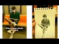 Artist Draws Realistic Portraits Of Strangers On Subway