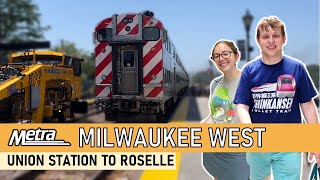 We rode the Metra Milwaukee District West Line