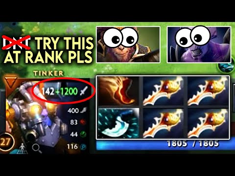 The Tinker Build You Should Go While Smurfing - Eskobar Rapier Tinker D̶o̶n̶'̶t̶  Try This At Rank