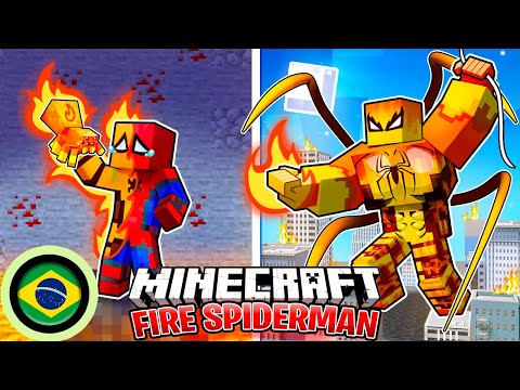Surviving 100 Days as Fire Spider-Man in Hardcore Minecraft