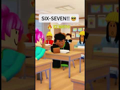 Roblox Math Class Turns into Horror Comedy 😭 | Six Seven Meme #robloxshorts #sixseven #robloxmeme