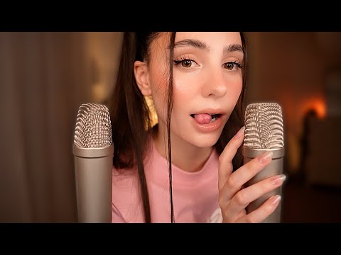 ASMR 5h pure wet Mouth Sounds 👄 with 2 Mics 🎙️🎙️ NO TALKING 🤫 VERY INTENSE 💆‍♀️