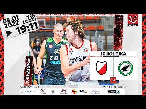 2 liga koszykówki KKS Polonia Warszawa vs Sokół Ostrów Mazowiecka [2022.01.05]