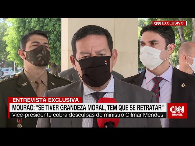 Mourão cobra retratação de Gilmar Mendes e pede "grandeza moral&"