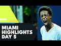 Kyrgios Faces Fognini; Zverev, Monfils, Sinner in Action | Miami 2022 Day 5 Highlights