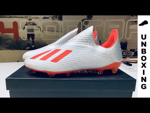 adidas X 19+ FG/AG 302 Redirect - Silver Metallic/Red/Footwear White Kids