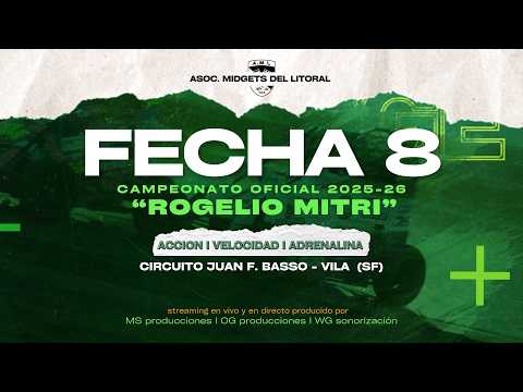 🔥 Midgets del Litoral en Vila – 8° Fecha del Torneo Oficial "Rogelio Mitri" I Copa Sancor Seguros.