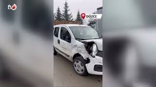 Araç Muayene İstasyonunda Zincirleme Kaza 2 Yaralı