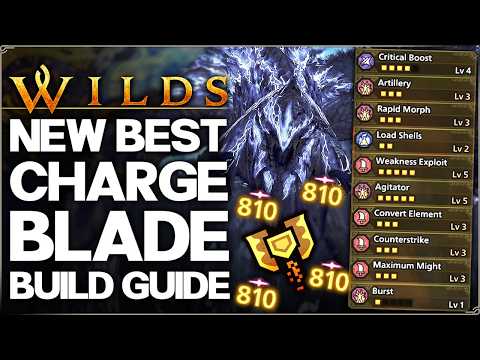 Monster Hunter Wilds - New Best OP Charge Blade Build - Highest Damage Possible - AT Arkveld Guide!