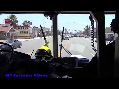 (Ride Along) Rialto Fire Dept. Engine 205 Responding
