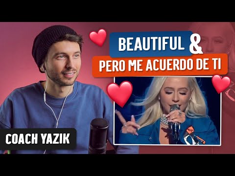 Vocal Coach YAZIK reaction to Christina Aguilera - Beautiful & Pero Me Acuerdo De Ti