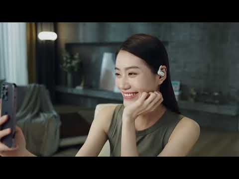 SHOKZ OpenFit Air True Wireless-Kopfhörer mit Mikrofon - schwarz video preview