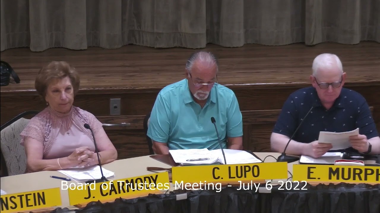 Board Meeting July 6 2022 part 1