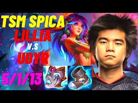 TSM SPICA PLAYS LILLIA VS UDYR JUNGLE |NA CHALLENGER PATCH 11.3| [League of Legends] Full Gameplay