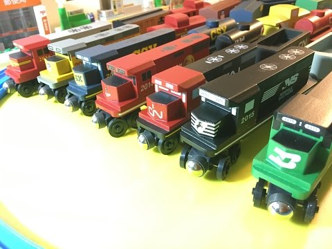 Kompilacja HD rozpakować 7 różnych Whittle shortline Drewniane kolejki (03308 pl)