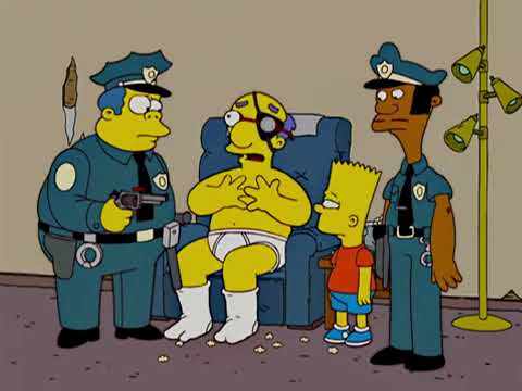 Chief Wiggum Busts Kirk Van Houten