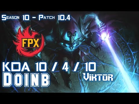 FPX Doinb VIKTOR vs DIANA Mid - Patch 10.4 KR Ranked