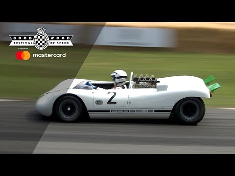 Thumbnail for Porsche 909 Bergspyder roars up FOS hill by Porsche 909 Bergspyder