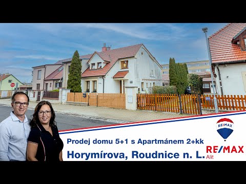 REZERVOVÁNO - Prodej domu 5+1 s Apartmánem 2+kk, Horymírova ul, Roudnice nad Labem