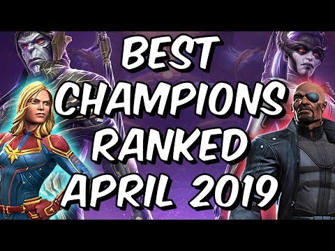 Best Champions Ranked April 2019 - Seatin's Tier List - Marvel Contest Of Champions