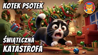 Złośliwy Kotek Psotek i Świąteczna Katastrofa - okładka bajki audio