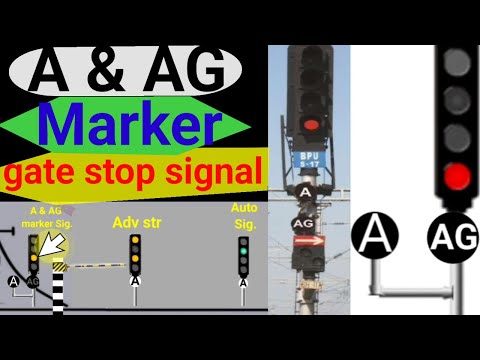A & AG marker automatic gate stop signal | Identification, where it is installed, how to pass in ...