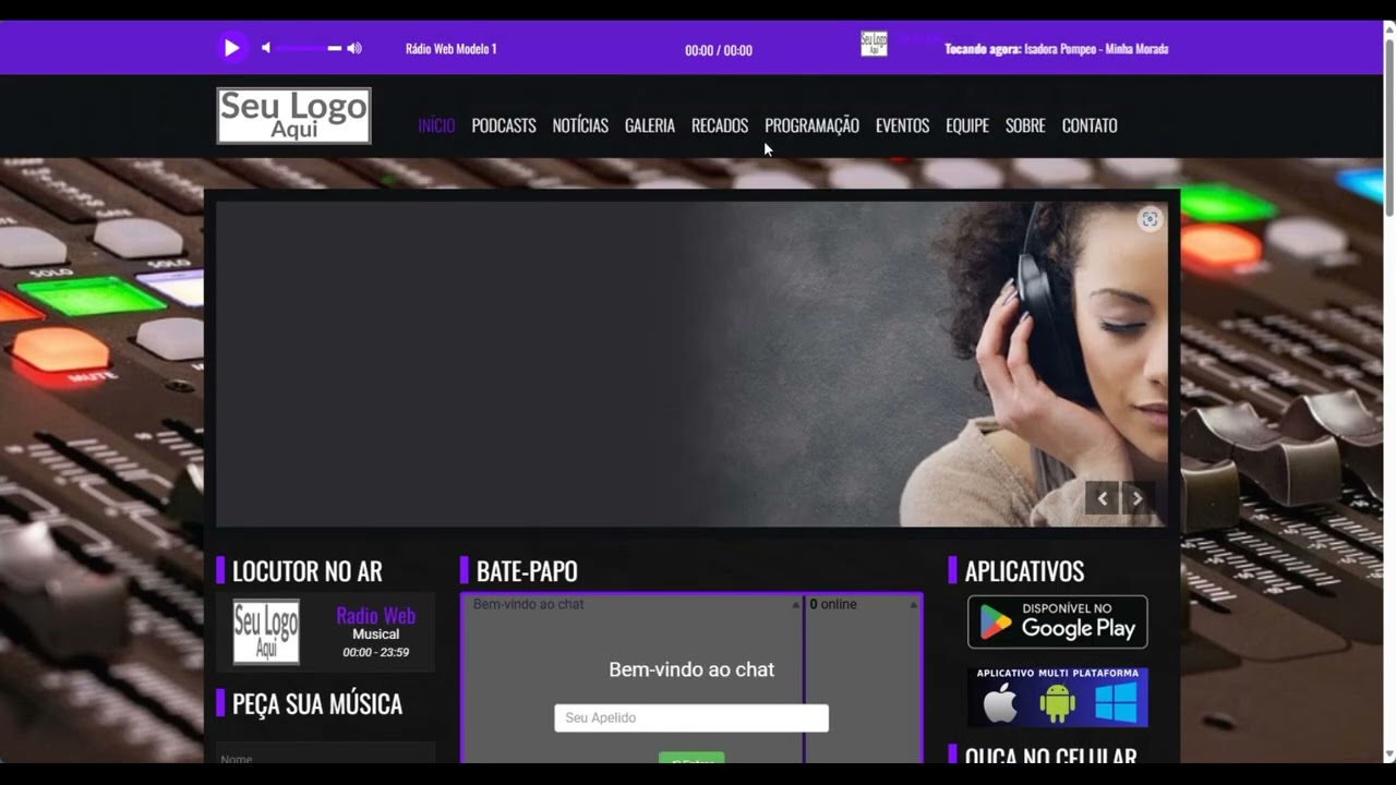Editando Site Administrável