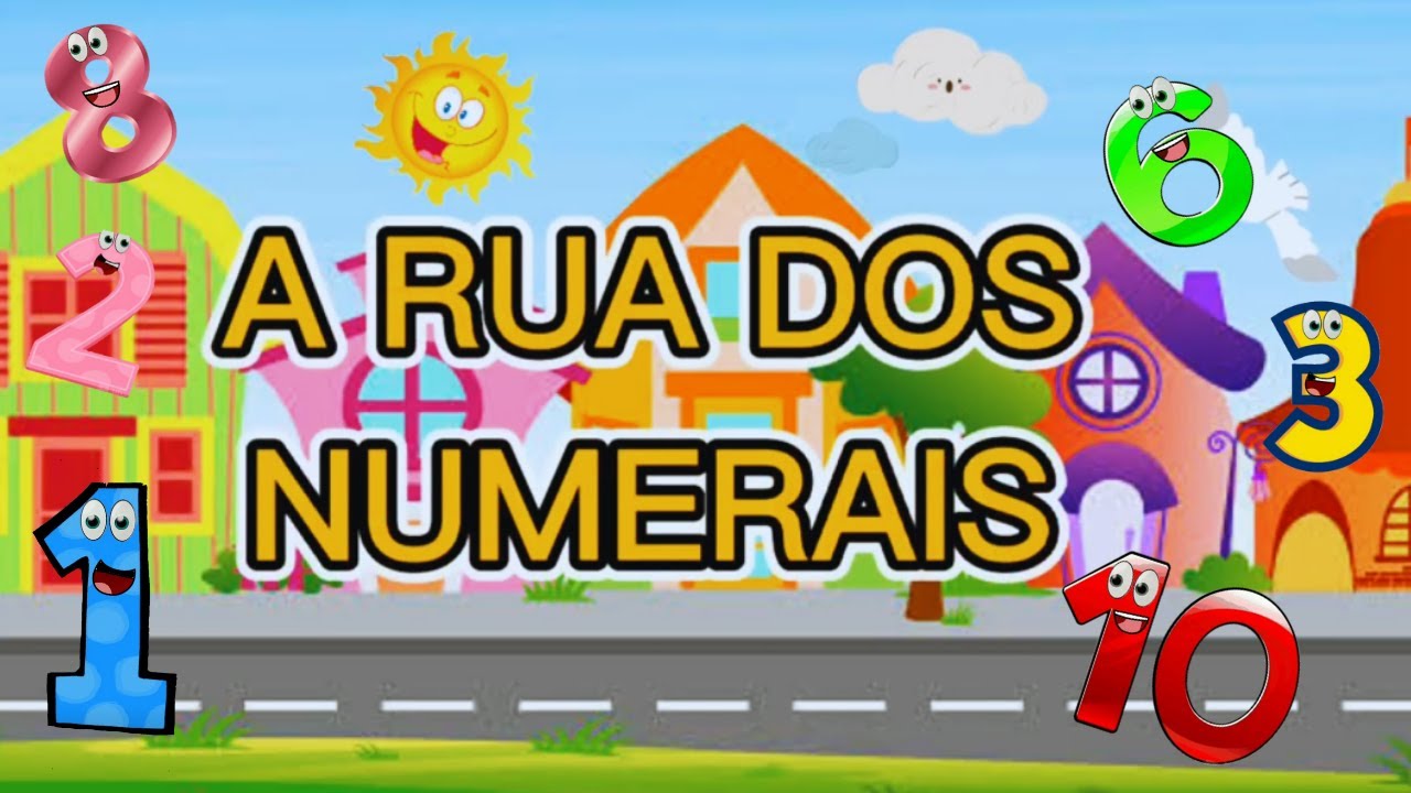 A RUA DOS NUMERAIS- HISTÓRIA COM NÚMEROS DE 0 A 10