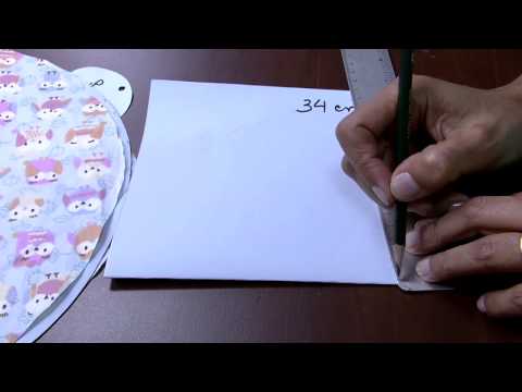 Mulher.com 08/05/2015 Edileny Gomes - Touca cozinheiro em tecido Parte 1/2