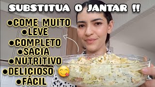 Receita para SUBSTITUIR o jantar, saudável e fácil