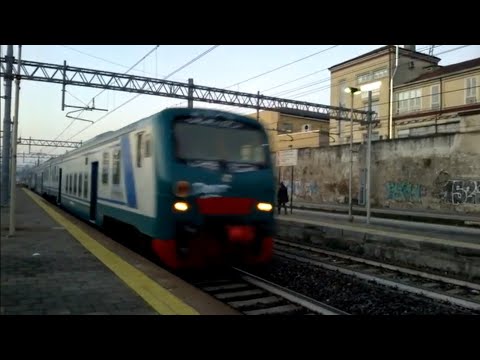 E464 072 Trenord+6 piano ribassato Trenord e XMPR - Monza 26/11/2015