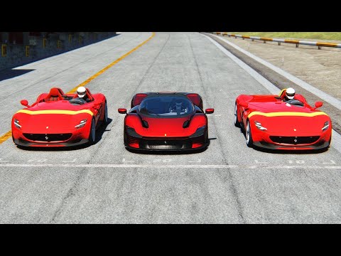 Ferrari Daytona SP3 vs Ferrari SP2 vs Ferrari SP1 at Monza GP