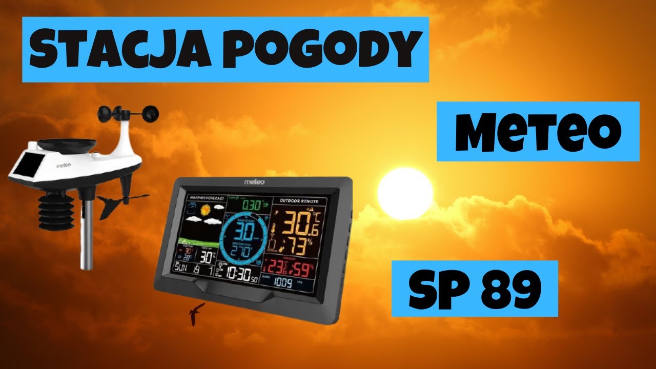 Stacja pogody Meteo sp-89 z panelem fotowoltaicznym