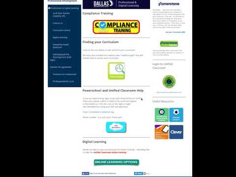 Professional and Digital Learning Home