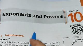 Chapter -10 Exponents and Power Introduction || Class 8th Maths New Edition