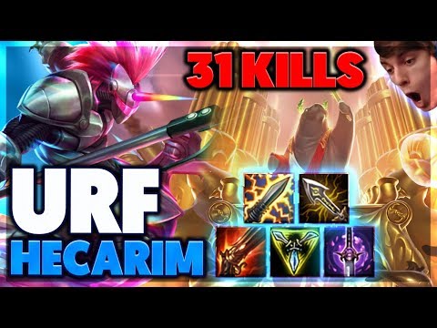 CRAZY ONE SHOTS | URF HECARIM FULL GAMEPLAY - BunnyFuFuu